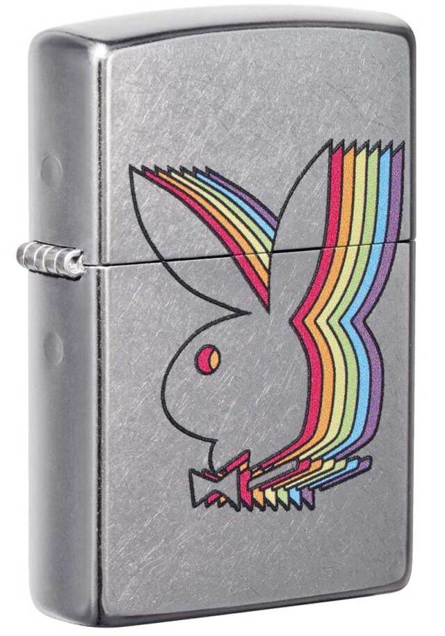 Zippo ジッポー プレイボーイ バニー うさぎ ロゴ Play boy ストリートクローム 49343 メール便可