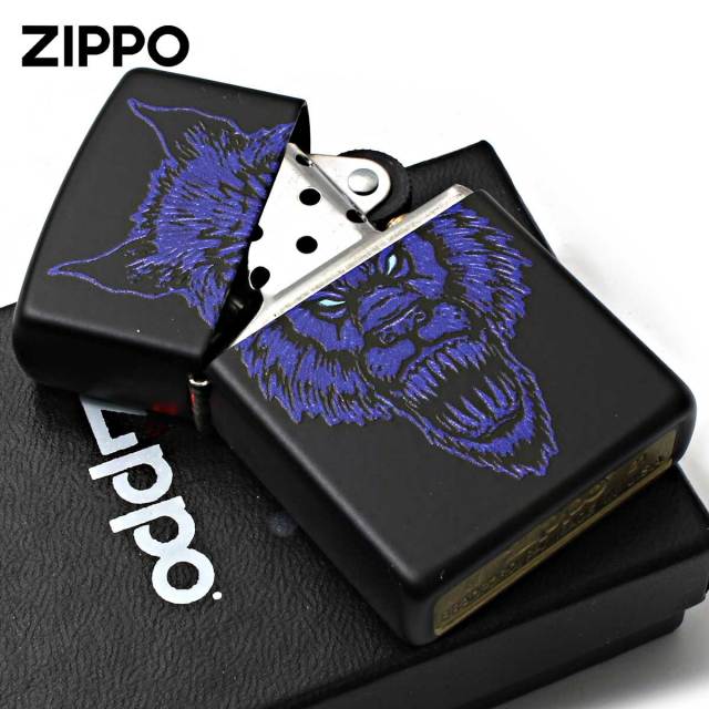 Zippo ジッポー 狼男 ウフル Were Wolf Design ブラックマット 49414