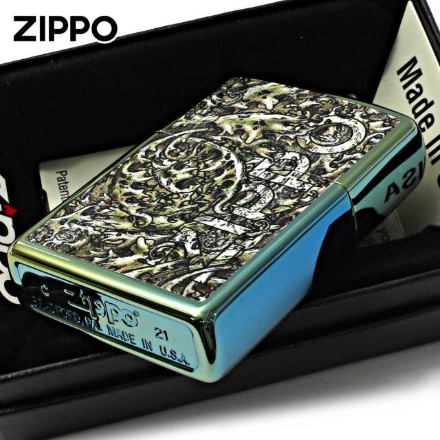 Zippo ジッポー ツタ カモフラージュ アンティーク風 Zippo Design