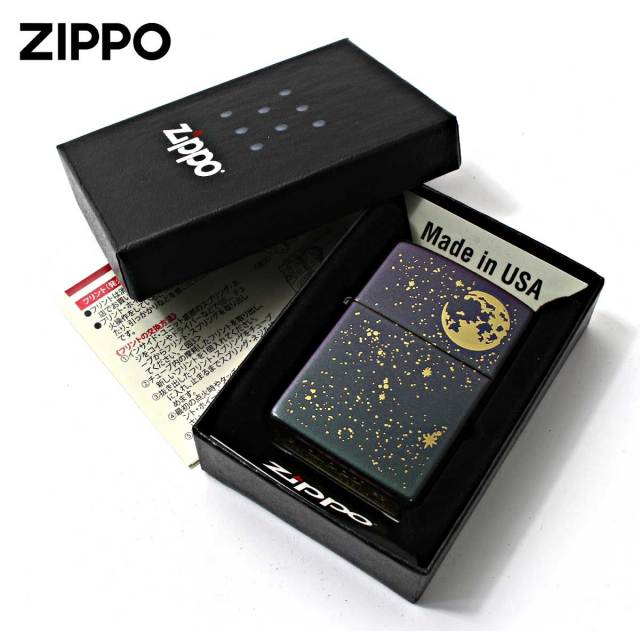 Zippo ジッポー 星空 スター 夜空 4面連続デザイン Starry Sky 玉虫色