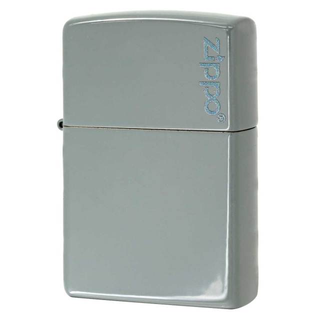 Zippo ジッポー グレー ジッポ ロゴ Flat Grey 塗装 49452ZL メール便可