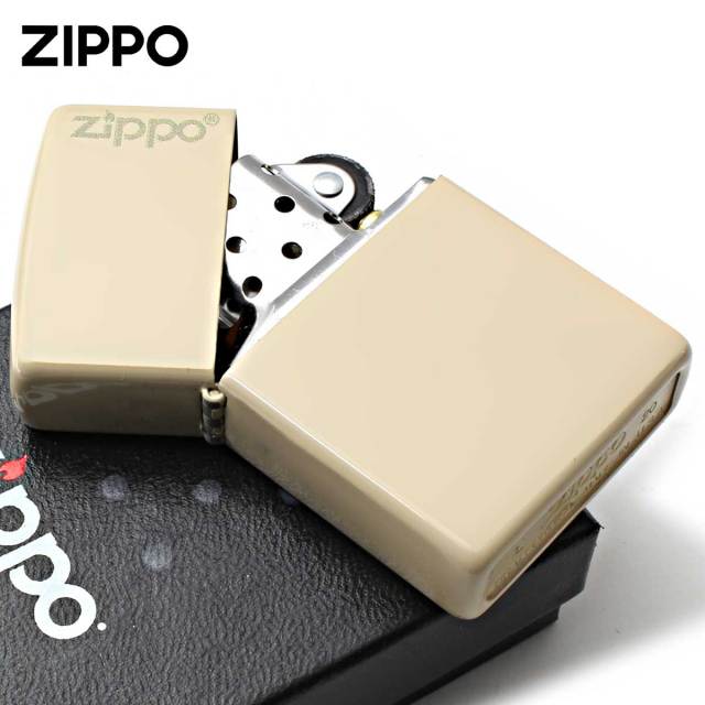 Zippo ジッポー ベージュ ジッポ ロゴ Flat Sand 塗装 49453ZL メール