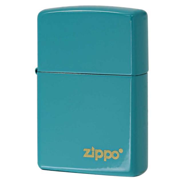 Zippo ジッポー ターコイズ ジッポ ロゴ Flat Turquoise 塗装 49454ZL メール便可