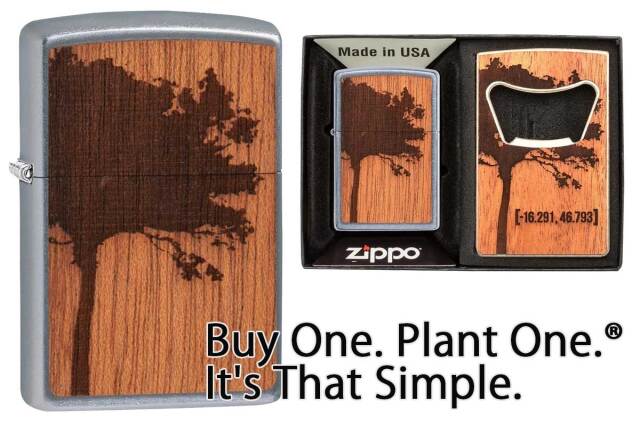 Zippo ジッポー ウッド 木 栓抜き付き WOODCHUCK USA Lighter & Bottle