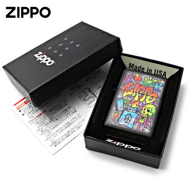 Zippo ジッポー スプレーアート 壁画 スカル ドクロ 骸骨 Street