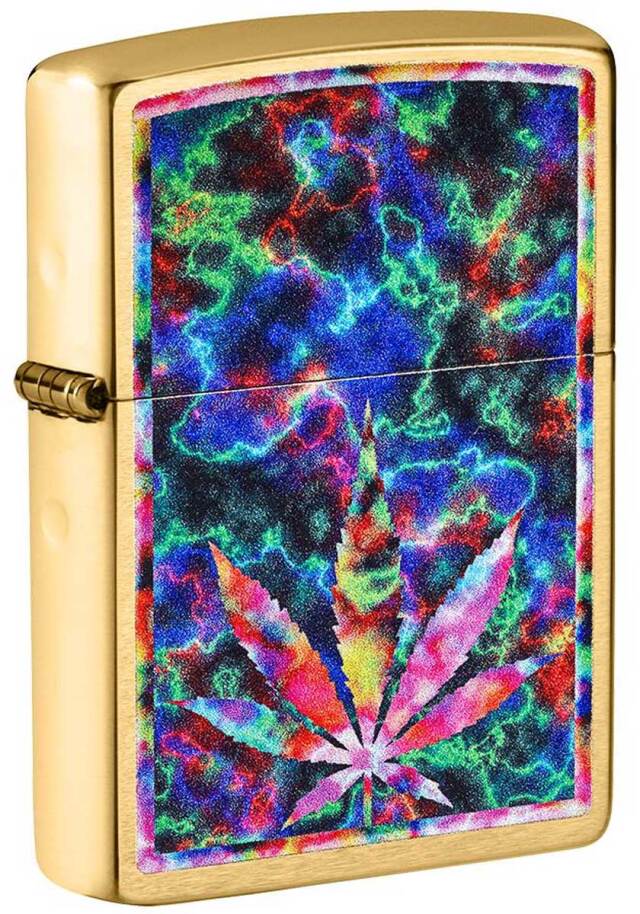 Zippo ジッポー Leaf Brushed Brass 49398 メール便可
