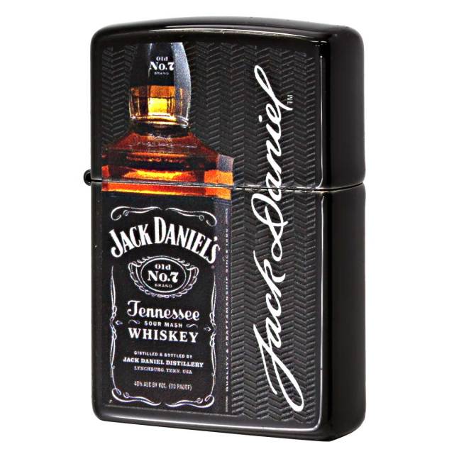 Zippo ジッポー ジャックダニエル 酒 ロゴ Jack Daniel's ウイスキー ブラックマット 49321 メール便可