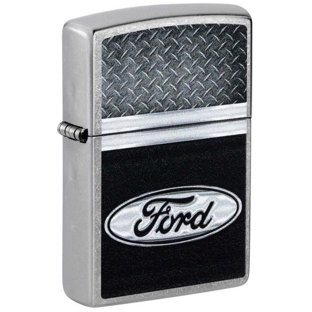Zippo ジッポー フォード アメリカ 自動車 Ford Logo ロゴデザイン ストリートクローム 48405 メール便可