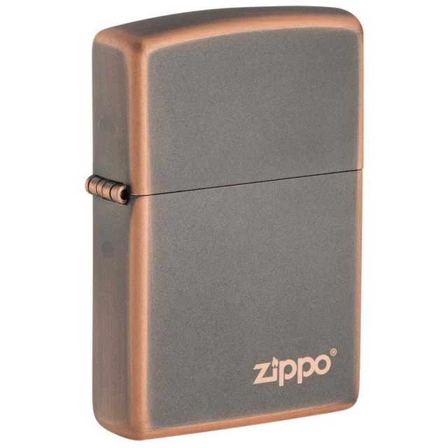 Zippo ジッポー ラスティック ブロンズ ジッポ ロゴ Rustic Bronze Zippo Logo 塗装 49839ZL メール便可