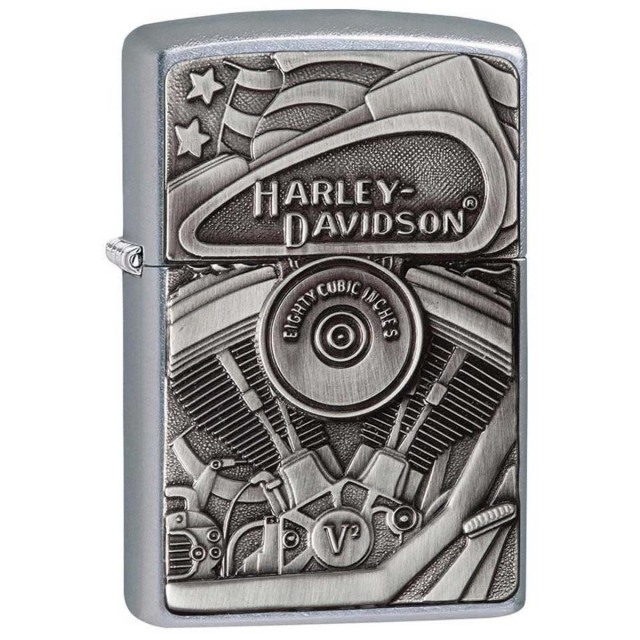 Zippo ジッポー ハーレーダビッドソン ロゴ アメリカモデル バイク 二輪 モーターサイクル  Harley Davidson EMBLEM ストリートクローム 29266