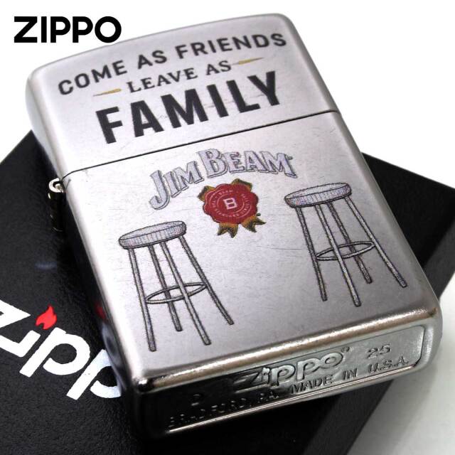 Zippo ジッポー ジムビーム ロゴ 酒 Jim Beam Barstools ライセンス品