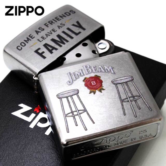 Zippo ジッポー ジムビーム ロゴ 酒 Jim Beam Barstools ライセンス品