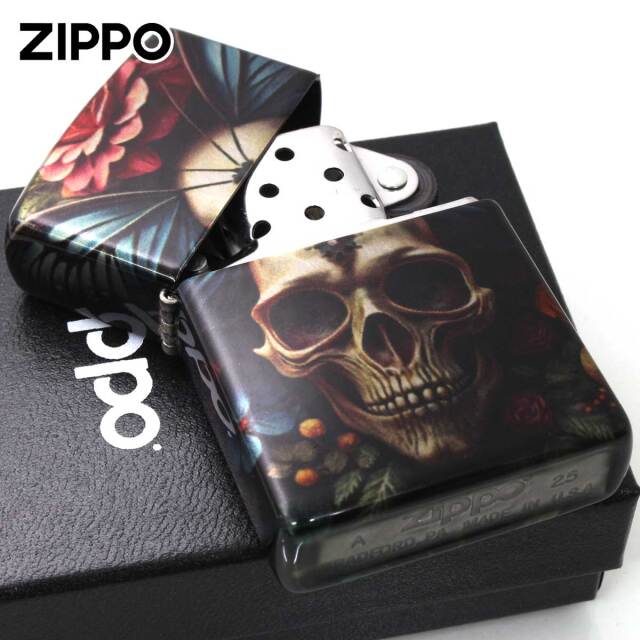Zippo ジッポー スカル Skull 骸骨 蝶々 Butterfly Skull 46848 メール
