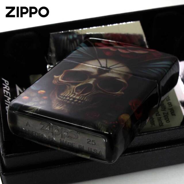 Zippo ジッポー スカル Skull 骸骨 蝶々 Butterfly Skull 46848 メール