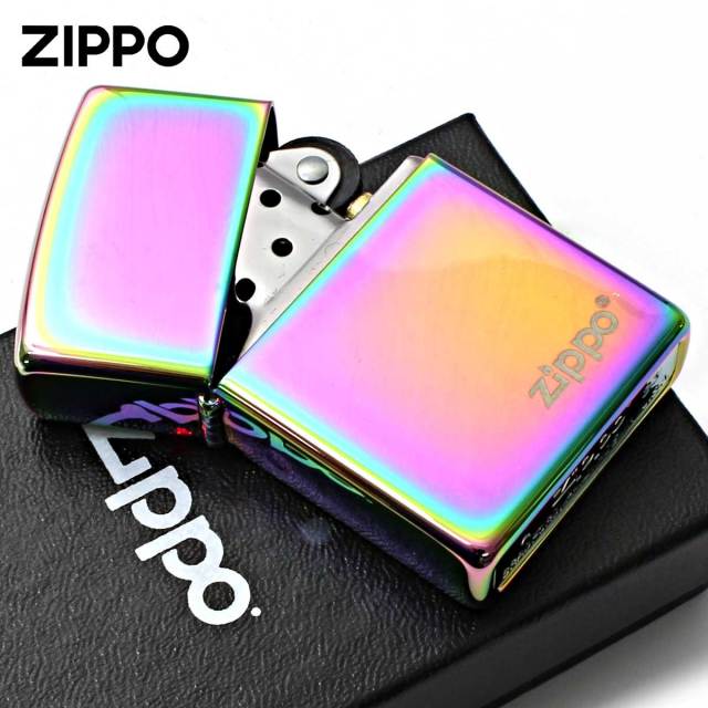 Zippo ジッポー 虹 スペクトラム ジッポ ロゴ SPECTRUM 鏡面