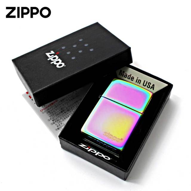Zippo ジッポー 虹 スペクトラム ジッポ ロゴ SPECTRUM 鏡面