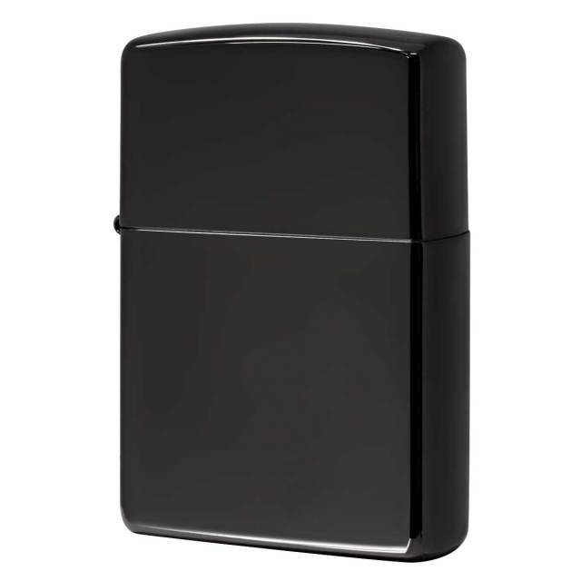 Zippo ジッポー 無地 漆黒 ブラックエボニー High Polish Black Ebony 鏡面 PVD加工 No.24756 メール便可