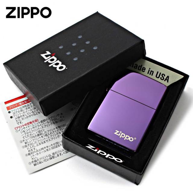Zippo ジッポー アビス パープル ジッポ ロゴ High Polish