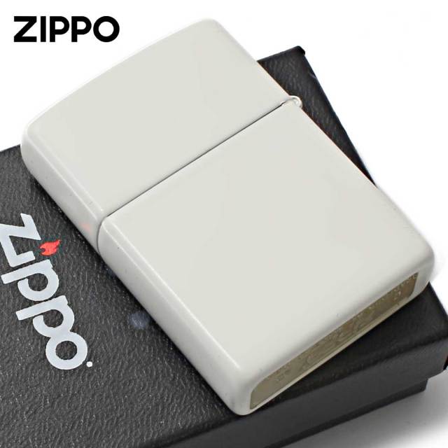 ZIPPO カセットテープ（ホワイト） Zippo ジッポー 無地 ホワイト マット White Matte 塗装 214