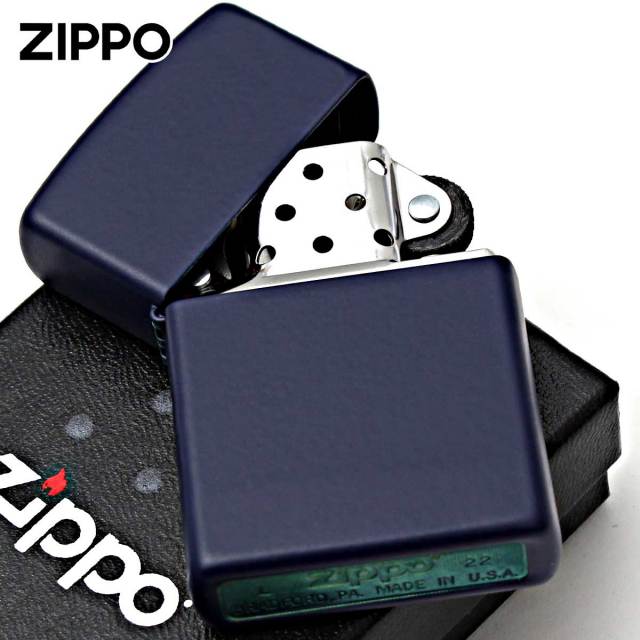 ビジネス・経済 Zippo bB Classic Navy Blue Matte Windproof Lighter – Zippo USA