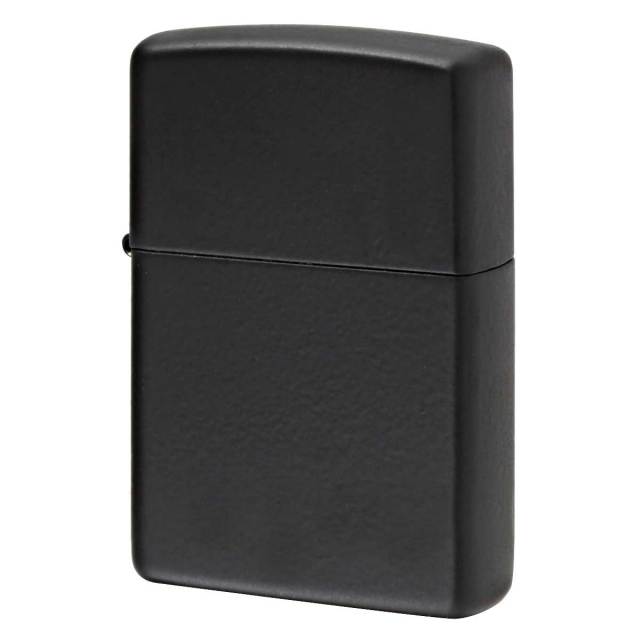 Zippo ジッポー 無地 ブラック マット Black Matte 塗装 218 メール便可