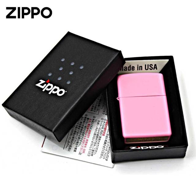 【新品未開封24時間以内匿名発送】 herlipto pale mauve Zippo ジッポー 無地 ピンク マット Pink Matte 塗装 238 メール