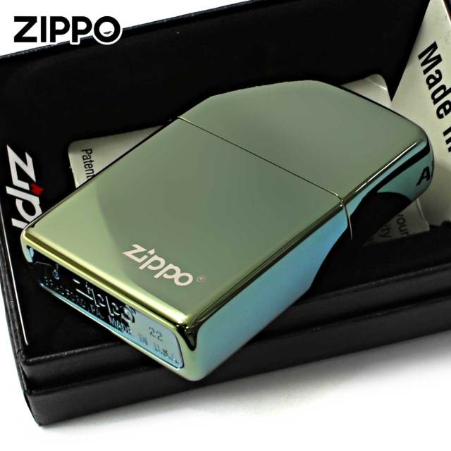 Zippo ジッポー グリーン ジッポ ロゴ High Polish Green ZIPPO