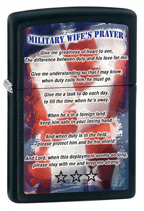 Zippo ジッポー MILITARY WIFE PRAYR 28315 メール便可