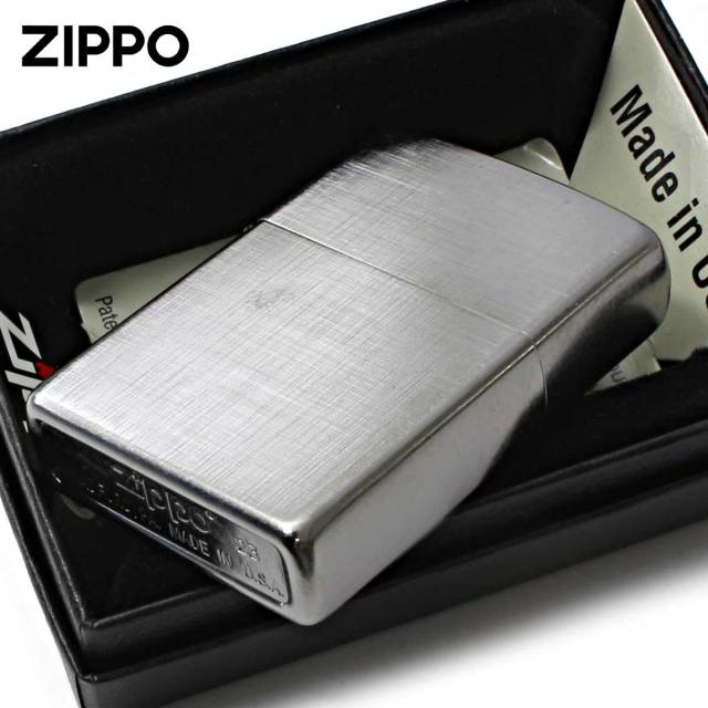 Zippo ジッポー リネン ウエーブ Linen Weave ブラッシュドクローム