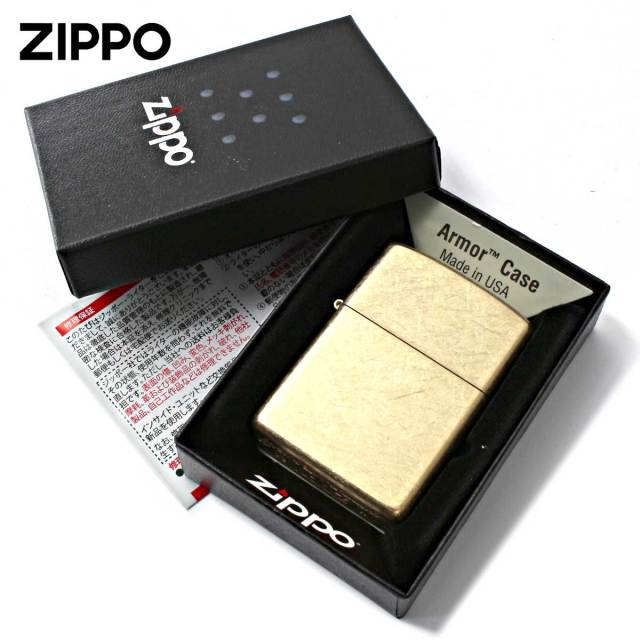 Zippo ジッポー アーマー タンブル ブラス ARMOR Tumbled Brass 真鍮