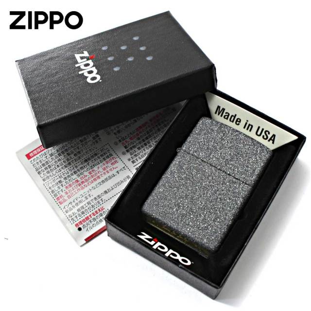 Zippo ジッポー 無地 ブラック アイロン ストーン Iron Stone 211