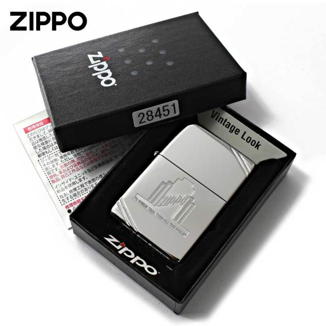 Zippo ジッポー フラットトップビンテージ ダイヤゴナルライン A