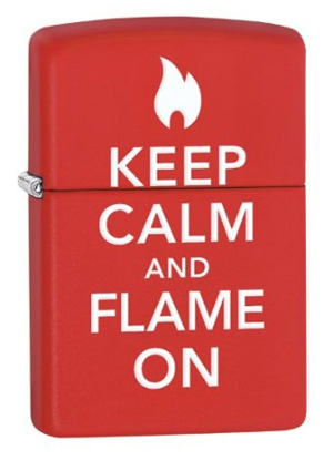 Zippo ジッポー Keep calm and flame on 28671 メール便可