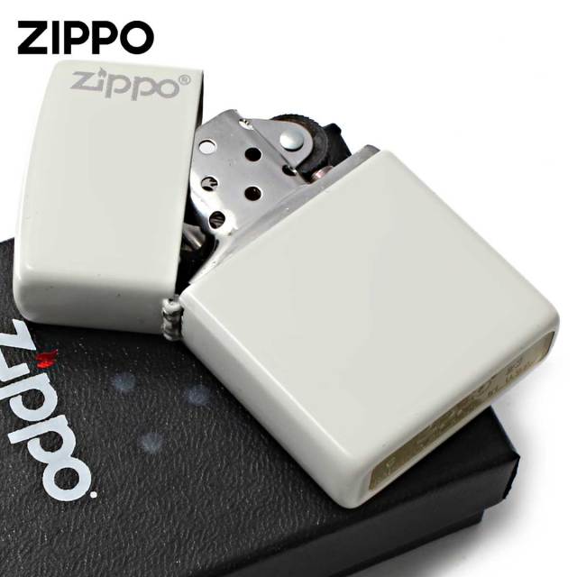 Zippo ジッポー 無地 ホワイト マット ジッポ ロゴ White Matte