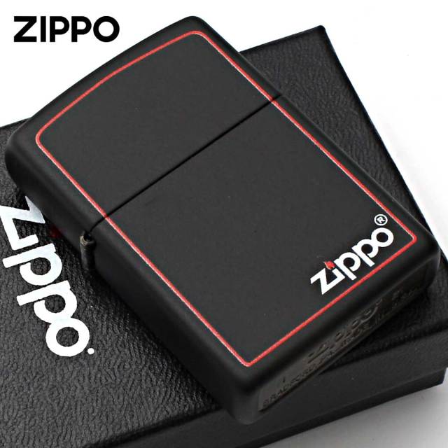 Zippo ジッポー ブラック ボーダーライン ジッポ ロゴ Black Z