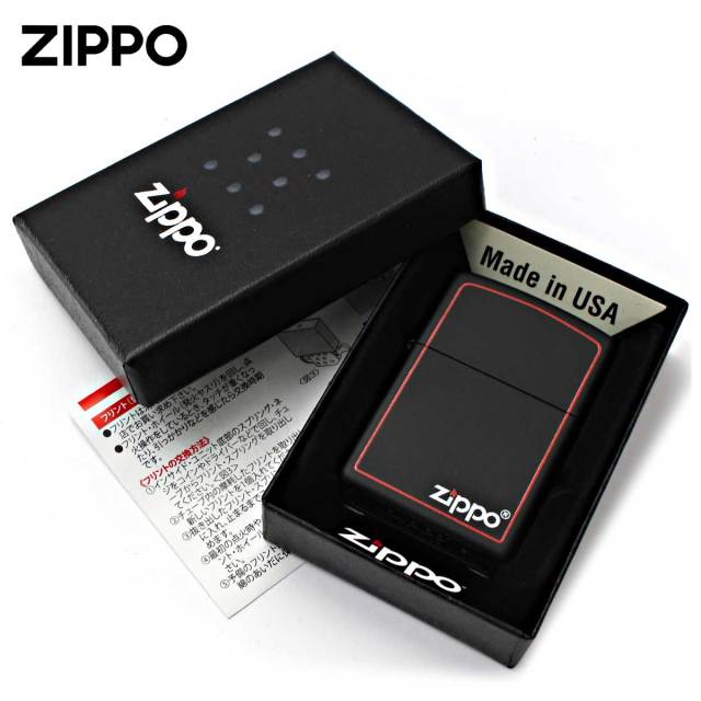 Zippo ジッポー ブラック ボーダーライン ジッポ ロゴ Black Z