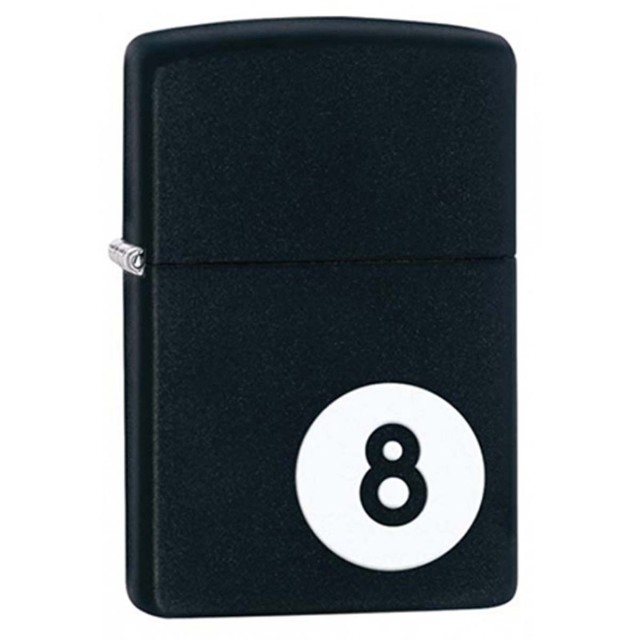 Zippo ジッポー ビリヤード エイトボール 8-Ball ブラックマット 28432 メール便可