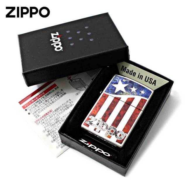 Zippo ジッポー アメリカ国旗 ジッポ ロゴ Fusion American Flag ZIPPO