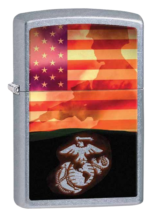 Zippo ジッポー US Marine Corps USMC Soldier and Flag 29123 メール便可