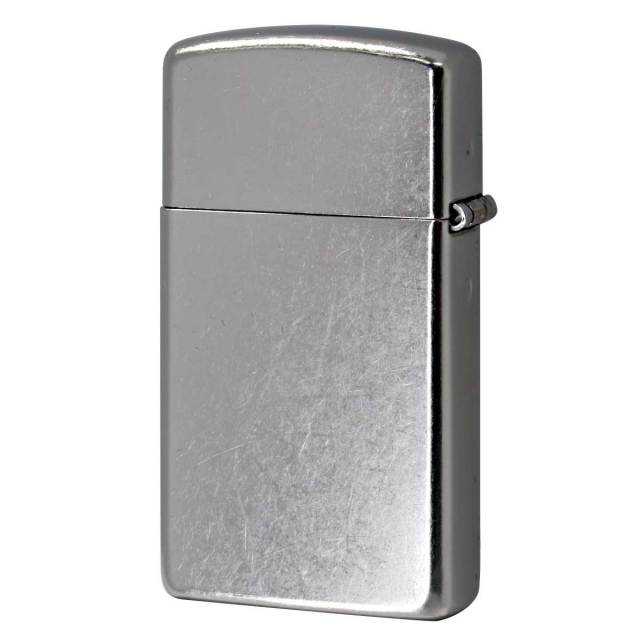 Zippo ジッポー スリム 無地 ストリートクローム Street Chrome Slim