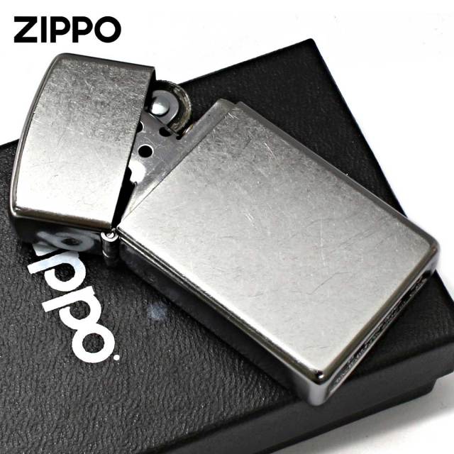 Zippo ジッポー スリム 無地 ストリートクローム Street Chrome Slim