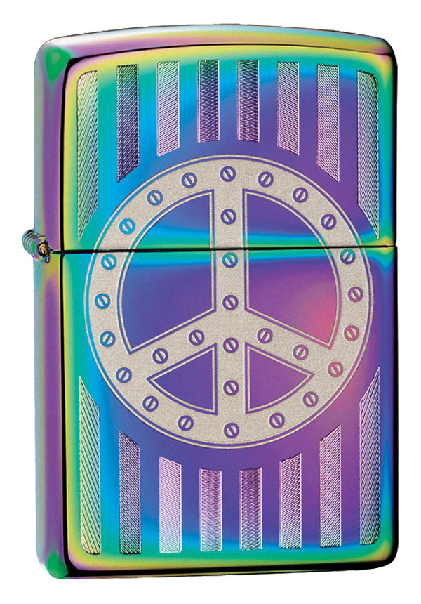 Zippo ジッポー Rivit Peace Sign 29435 メール便可