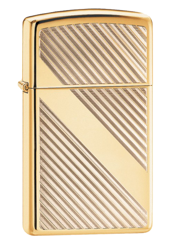 Zippo ジッポー Slim, Lines Design 29724 メール便可