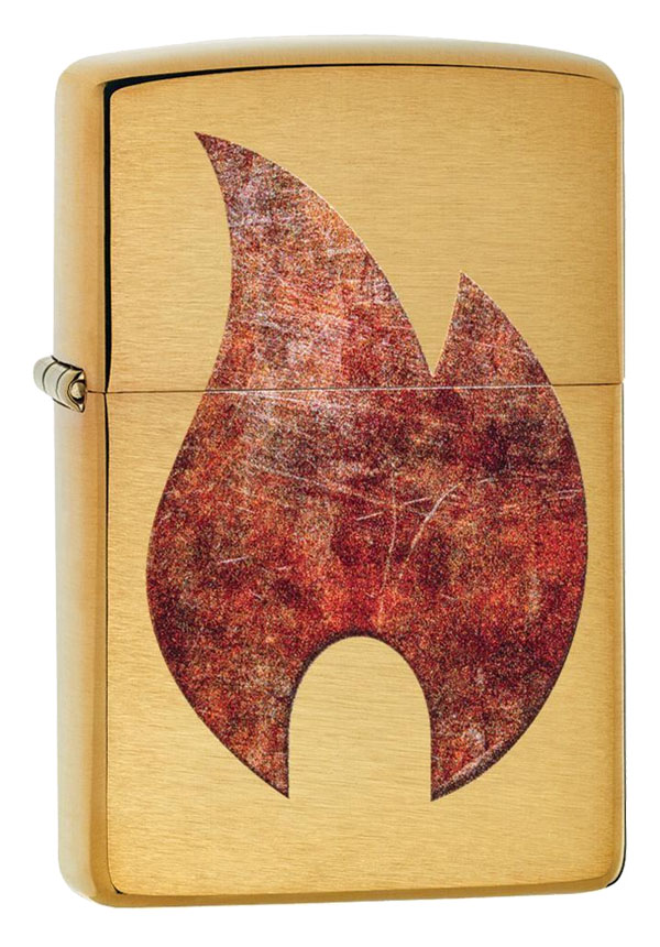 Zippo ジッポー Rusted Zippo Flame 29878 メール便可