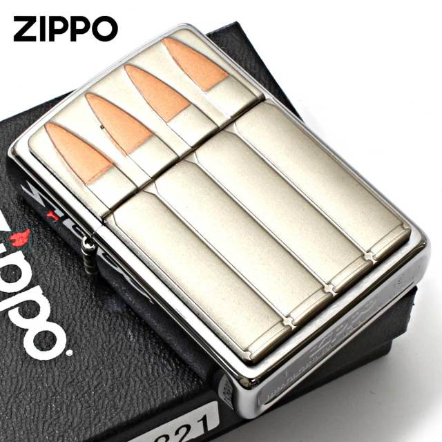Zippo ジッポー 弾丸 銃弾 Bullets Emblem エンブレム貼り ブラッシュ