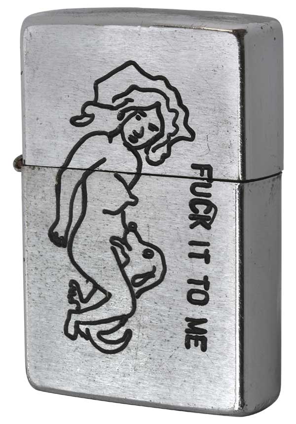 Zippo ジッポー 【中古】ベトナムZIPPO 1973年製造 FUCK IT TO ME 72-73
