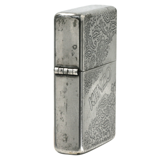 絶版/ヴィンテージ Zippo ジッポー 中古 1989年製造KENZO フラット  