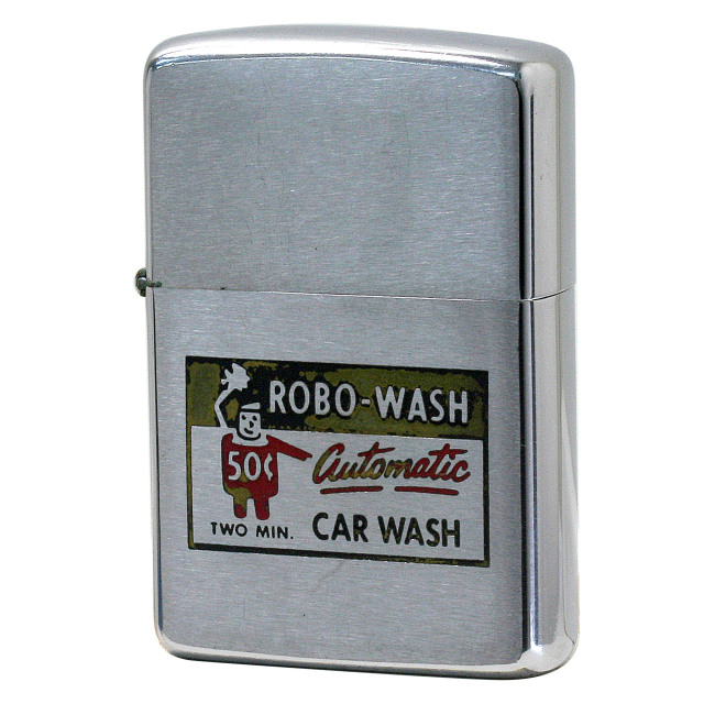 絶版/ヴィンテージ Zippo ジッポー 中古 1965年製造 ROBO-WASH 自動洗車機  [B]使用感ありやや傷汚れあり
