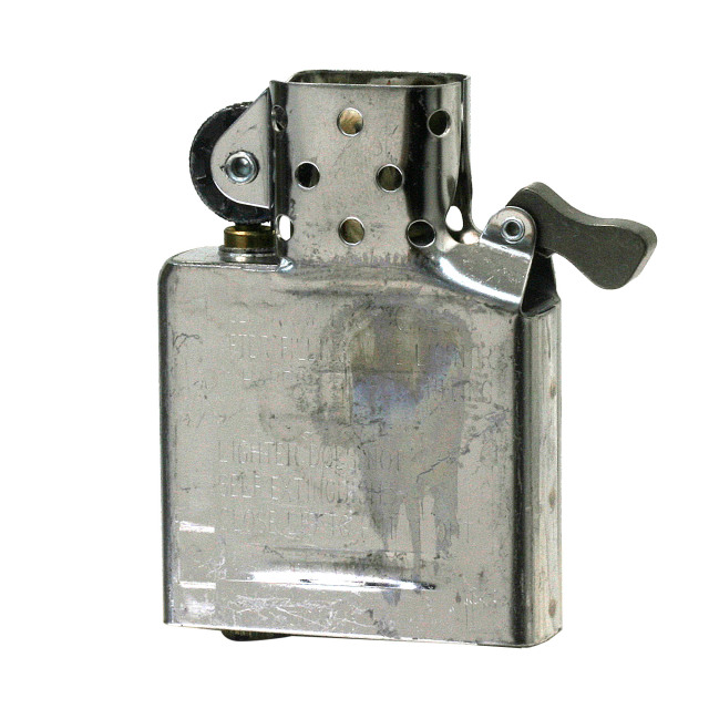 絶版/ヴィンテージ Zippo ジッポー 中古 2001年製造Police