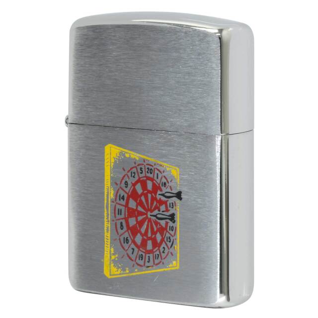 絶版/ヴィンテージ Zippo ジッポー 中古 1994年製造 カナダ製造 SPORT Series DARTBOARD スポーツシリーズ ダーツボード  [N]未使用・新品